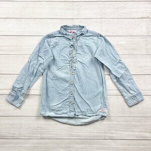 RuffleButts Solid Collared Shirt